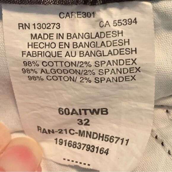 WRANGLER CARGO SHORTS MEN PLAID COTTON SPANDEX BLUE TAN WHITE RELAXED FIT. - Picture 11 of 12